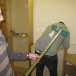 Montage der Arbeitsplatte